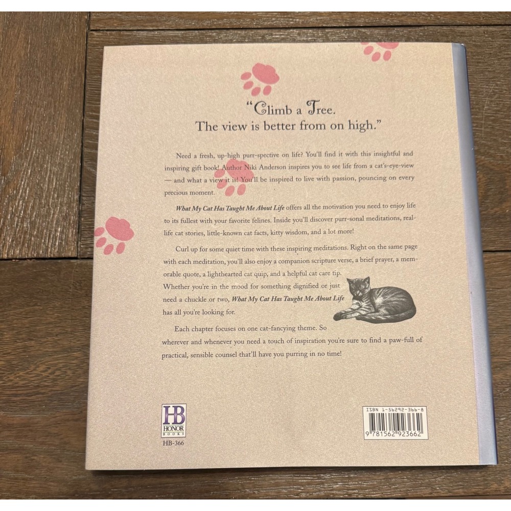 What My Cat Has Taught Me About Life Niki Anderson Hardcover Honor Books HB-366 - Picture 3 of 4